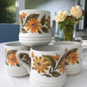 Vintage Capri Coffee Mugs-set of 4